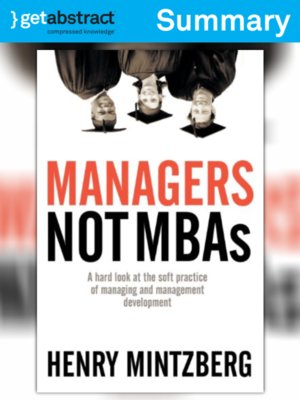 cover image of Managers Not MBAs (Summary)